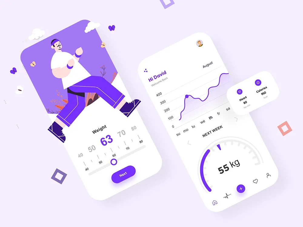手機界面，UI設計